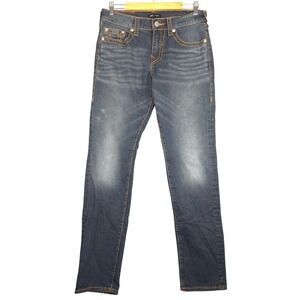 True Religion Geno Relaxed Slim Fit Mens Blue Denim Jeans 31‎ (Fit 32x33) READ